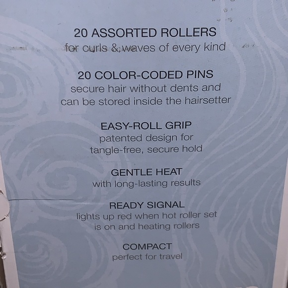 Compact NEW Hair Setter contains 20 tangle-free multi-size rollers (Comes As Is) - Picture 4 of 7